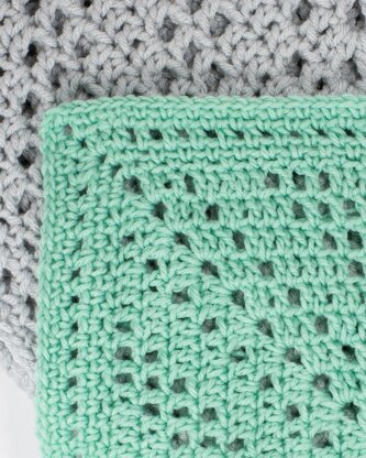 New Day Filet Crochet Baby Blanket