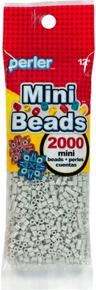 Perler Mini Perler Beads 2000/Pkg - Light Gray