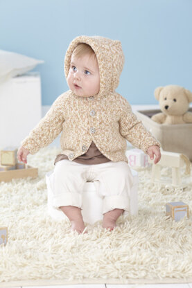 Baby and Child's Cardigans in Sirdar Snuggly Peekaboo DK - 4456