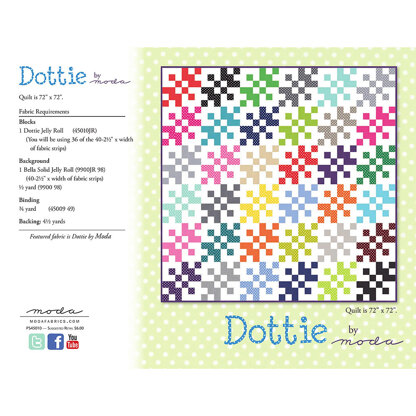 Moda Fabrics Dottie Quilt - Downloadable PDF