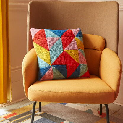 Bauhaus Home - Cushion & Blanket Knitting Patterns in Debbie Bliss Rialto DK