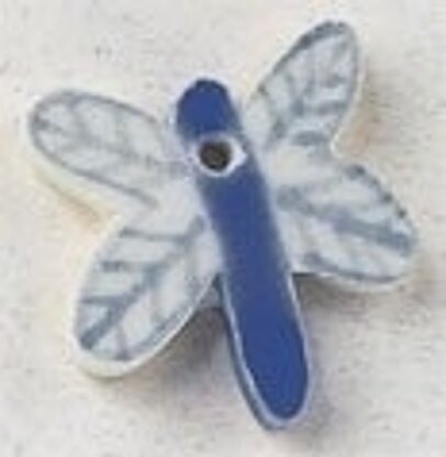 Mill Hill Button 86359 - Blue Dragonfly