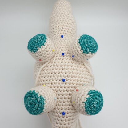 Terry the Triceratops - US Terminology - Amigurumi