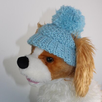 Pdf Knitting Pattern Dog Hatspompoms Dog Hatsmall Dog 