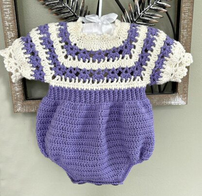 Baby Button Seat Romper Outfit