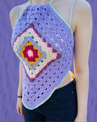 Halter Neck Crochet Top