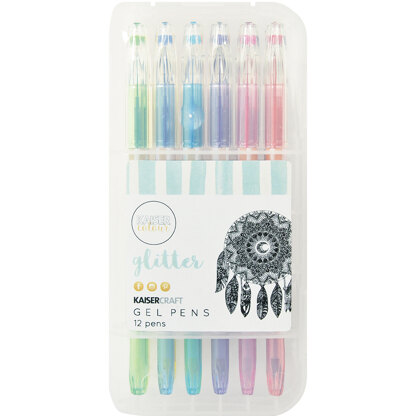 Kaisercraft KaiserColour Gel Pens 12/Pkg - Glitter