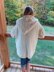 Vintage White Hooded Cardigan