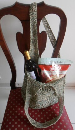 Market Tote in Jute Cotton