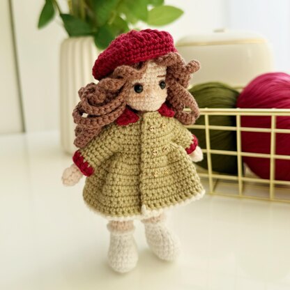 Crochet doll, Amigurumi doll, Baby Girl