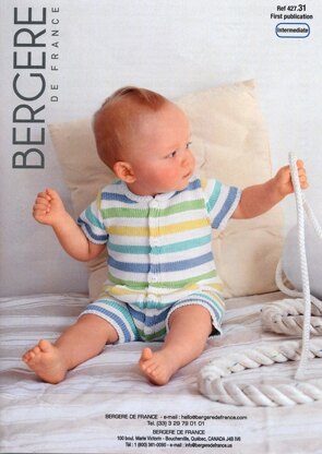 Baby Combishort in Bergere de France Coton Fifty - 42731