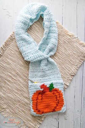 Pumpkin Leaf Pocket Scarf