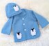 Baby Blue Sheep Cardigan and Hat