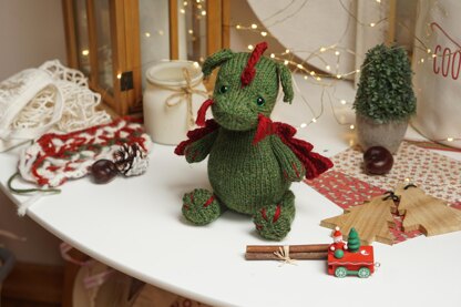 Knitted DRAGON pattern