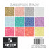 American Crafts DCWV Single-Sided Cardstock Stack 6"X6" 24/Pkg - Glitter, 12 Colors/2 Each
