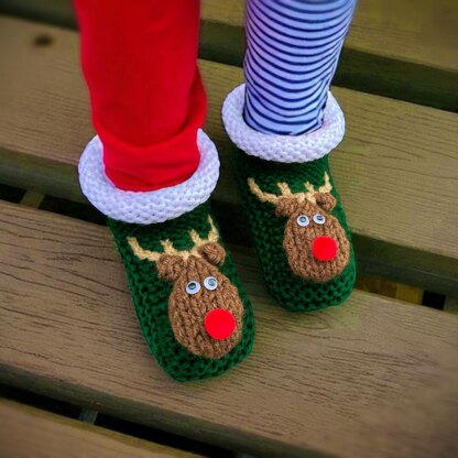 Reindeer Christmas Slippers