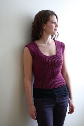 Ribbed Pullover Vest