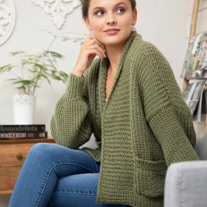 Olivia Cardigan in Premier Yarns Everyday Worsted - Downloadable PDF