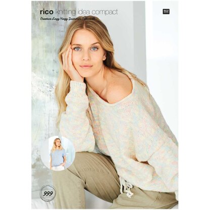 Sweater & Top in Rico Creative Lazy Hazy Summer Cotton DK - KIC999 - Downloadable PDF