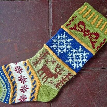 Mix-it-Up Christmas Stocking Stranded Colorwork