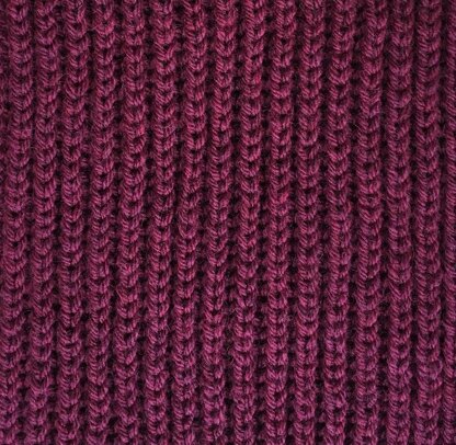 Purple Ribbed Infinity Scarf
