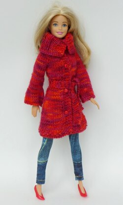 Strickjacke und Mütze für kleine Puppen