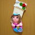 Tennis Player Christmas Stocking