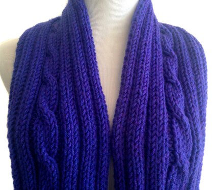 IN HER SHOES Cable Rib Scarf