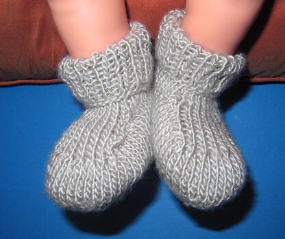 Baby Silver Silk Boots