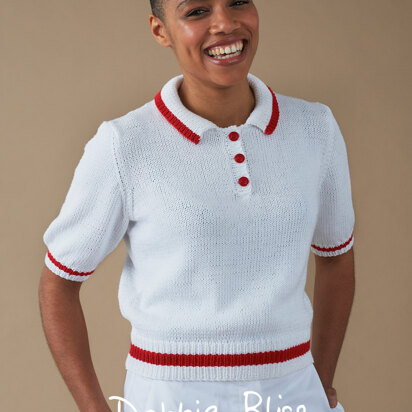 Robyn Top - Knitting Pattern For Women in Debbie Bliss Piper