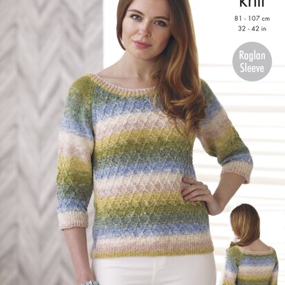 Sweater and Top in King Cole DK - 4728 - Downloadable PDF
