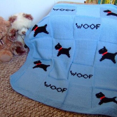 Baby Child's Scottie Dog Blanket