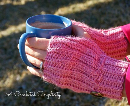 "Knit-Look" Fingerless Gloves