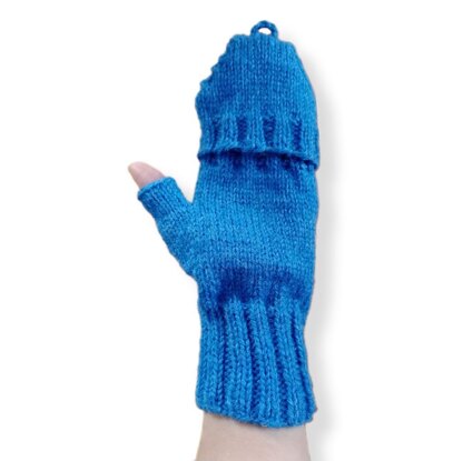 Fingerless Mitts with a Flap V2