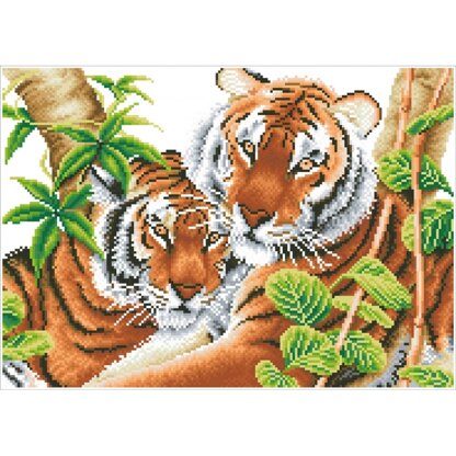 Diamond Dotz Tender Tigers Diamond Painting Kit