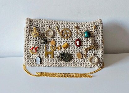 Crochet Pattern Crochet Bag Pattern crochet purse pochette pattern woman bag, evening bag, summer bag, handbag, crochet bag, handle bag