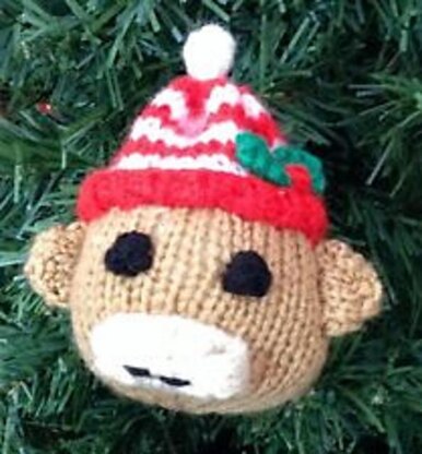 Sock Monkey Christmas Bauble