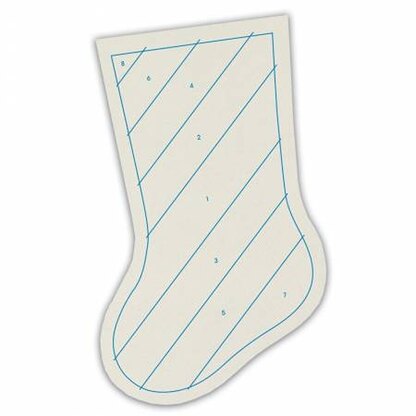 June Tailor Inc Quilt As You Go Holiday Stockings - Stripes