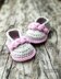 Baby Mary Janes ,  baby bootie crochet pattern - 2 trim variations