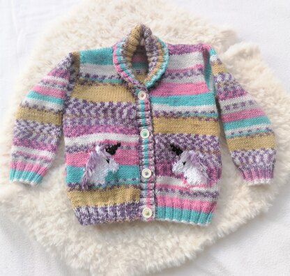 Child's Unicorn Cardigan