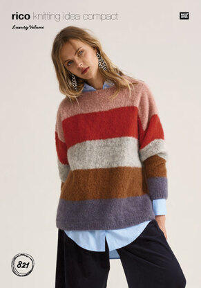 Sweater in Rico Luxury Volumi - 821 - Downloadable PDF