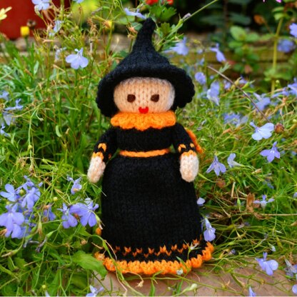 Jehane the Witch Doll Knitting Pattern - Toy Knitting Pattern