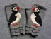 Puffin fingerless mitts