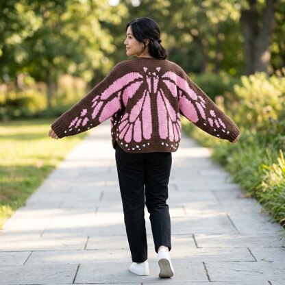 Monarch Butterfly Cardigan Crochet Pattern PDF + Video Tutorial