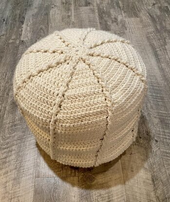 Twisted Cable Pouf