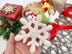 Crochet snowflake pattern Christmas ornament