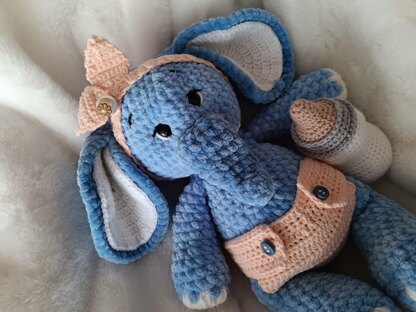 Plush Ellie the Elephant Crochet Pattern