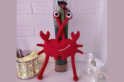 Crochet pattern red crab, Crochet pattern Sea creature, Crochet pattern amigurumi crab, crochet pattern sea animals, lobster décor