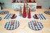 Red Christmas Truck Table Runner