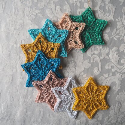 Sun Star Snowflake Crochet pattern by Renata Saj | LoveCrafts